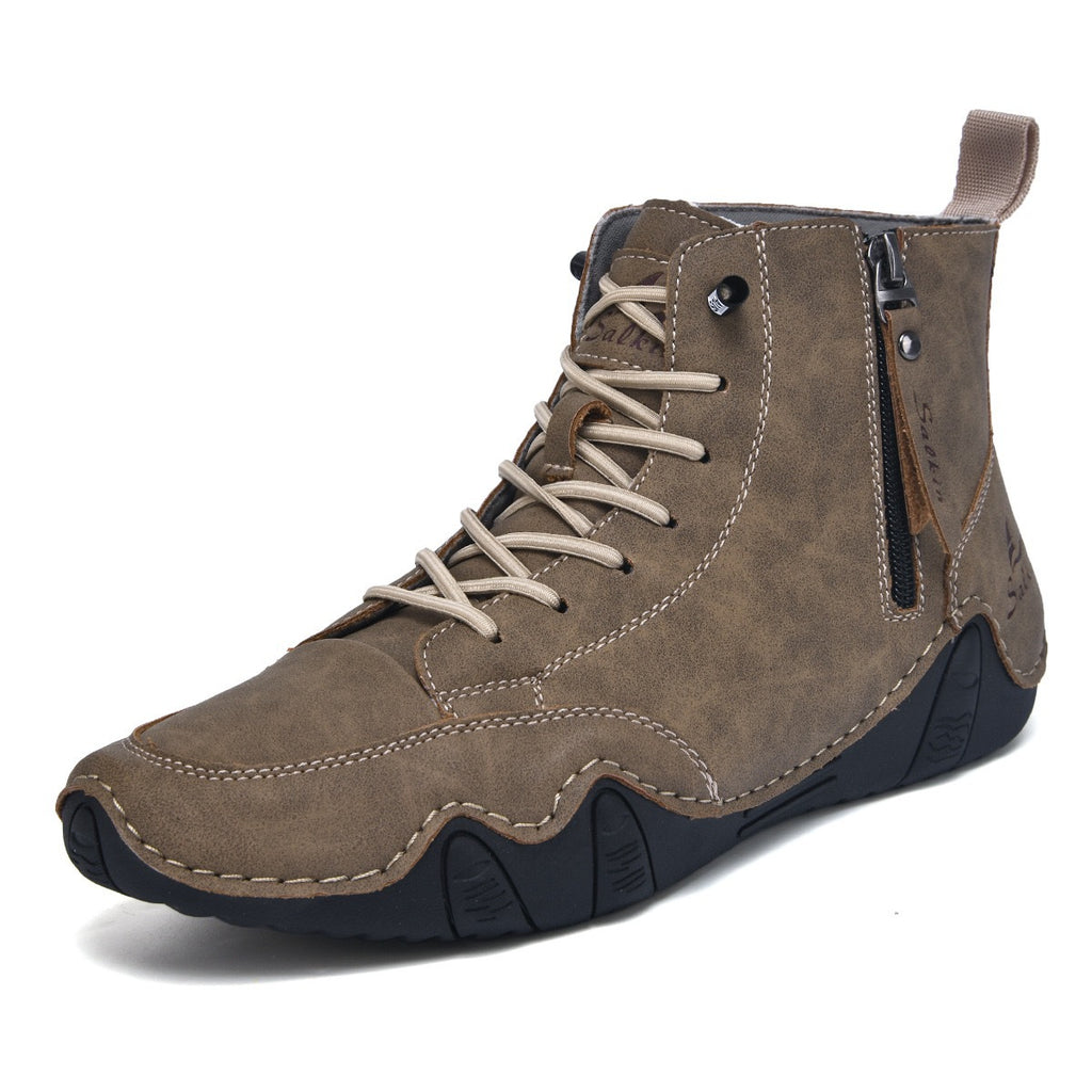 Men's High-top Handmade Leisure Ankle Boots